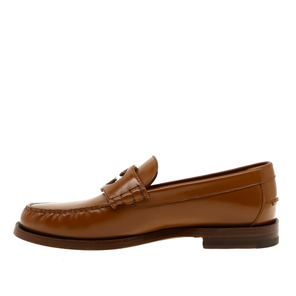 Gucci Loafer Millennial Ribot Moccasin Brown Leather Size 9 US New